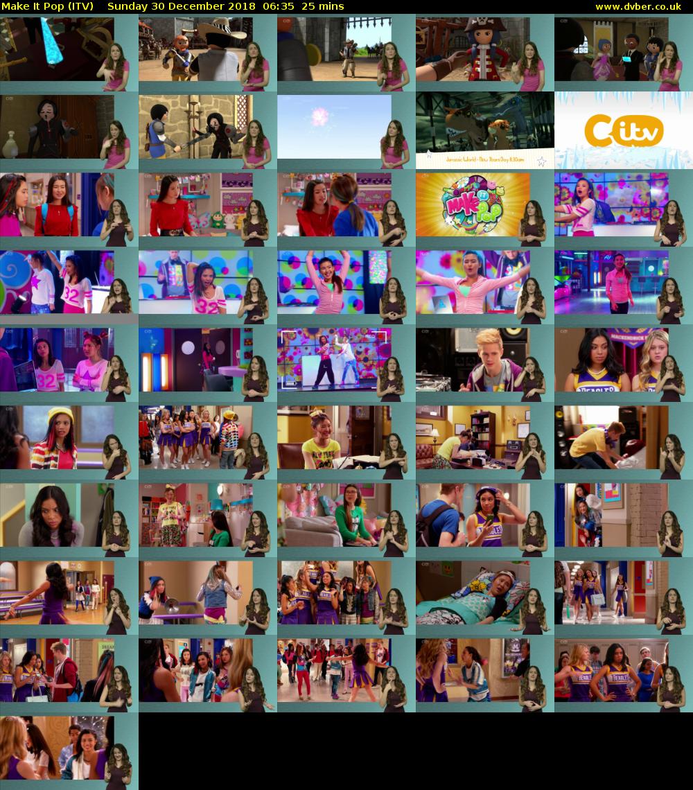 Make It Pop (ITV) Sunday 30 December 2018 06:35 - 07:00