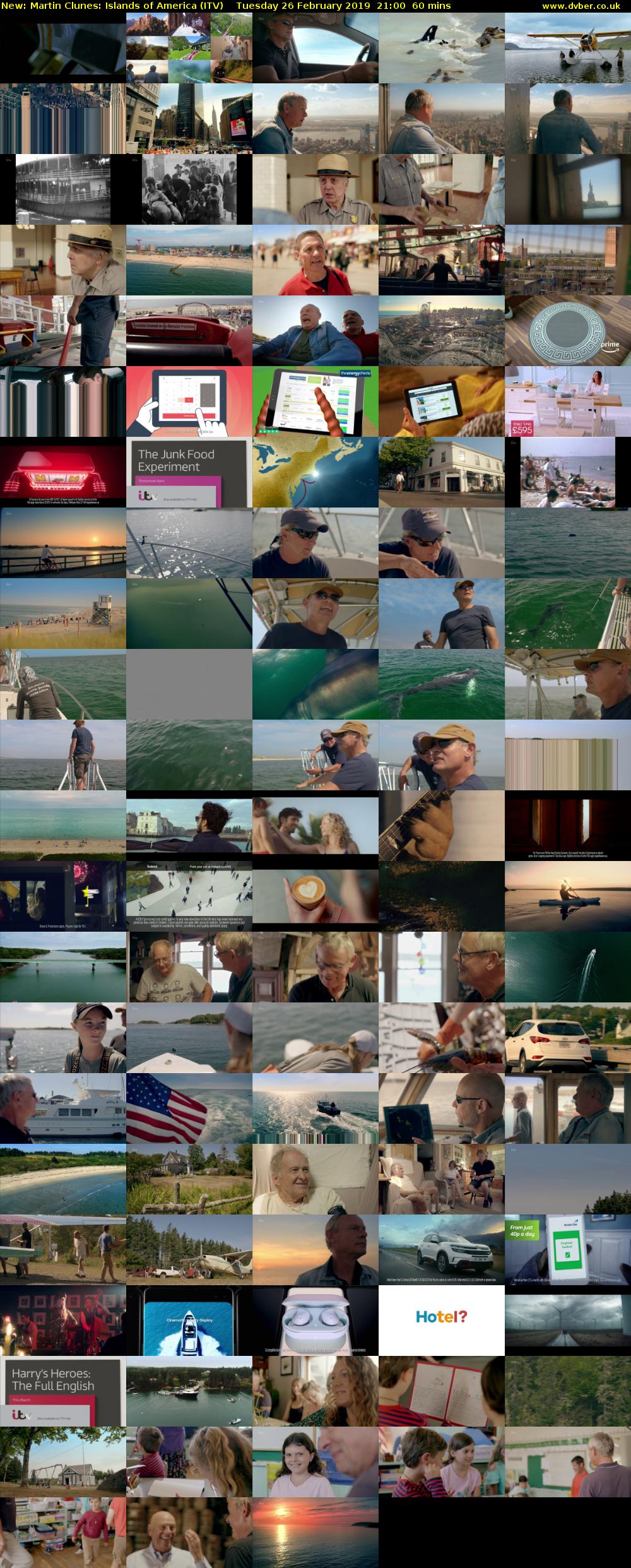 Martin Clunes: Islands of America (ITV) Tuesday 26 February 2019 21:00 - 22:00