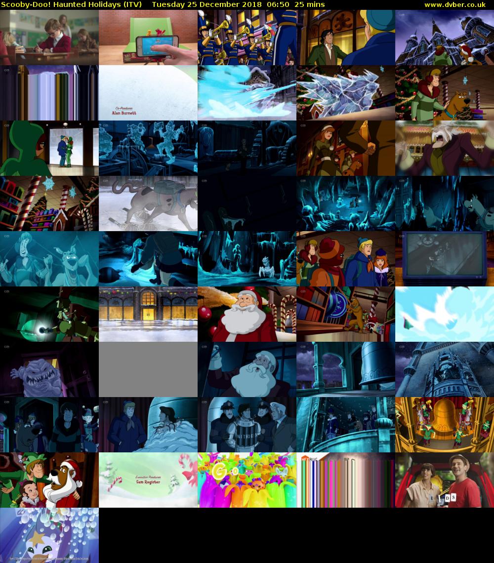 Scooby-Doo! Haunted Holidays (ITV) Tuesday 25 December 2018 06:50 - 07:15