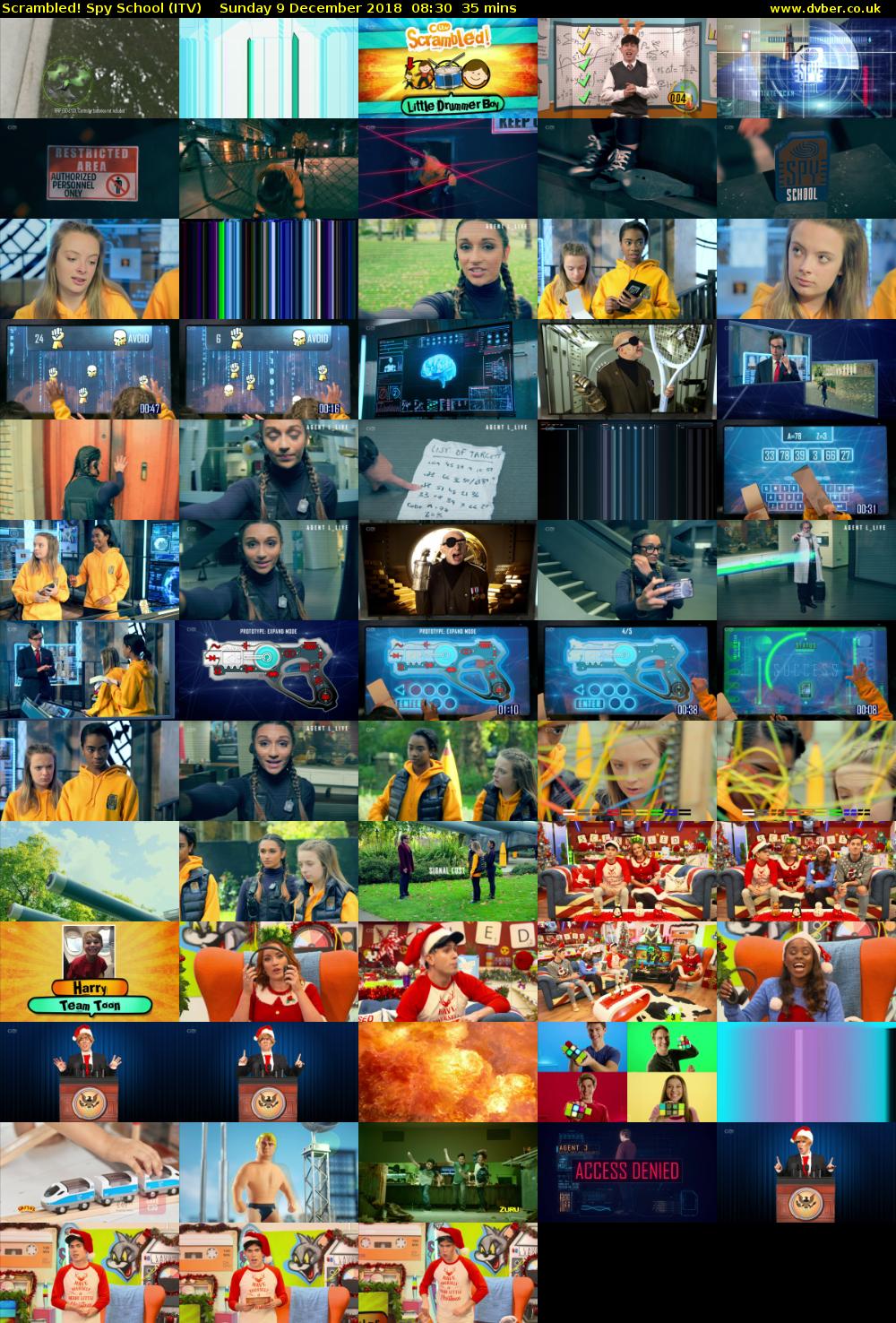 Scrambled! Spy School (ITV) Sunday 9 December 2018 08:30 - 09:05