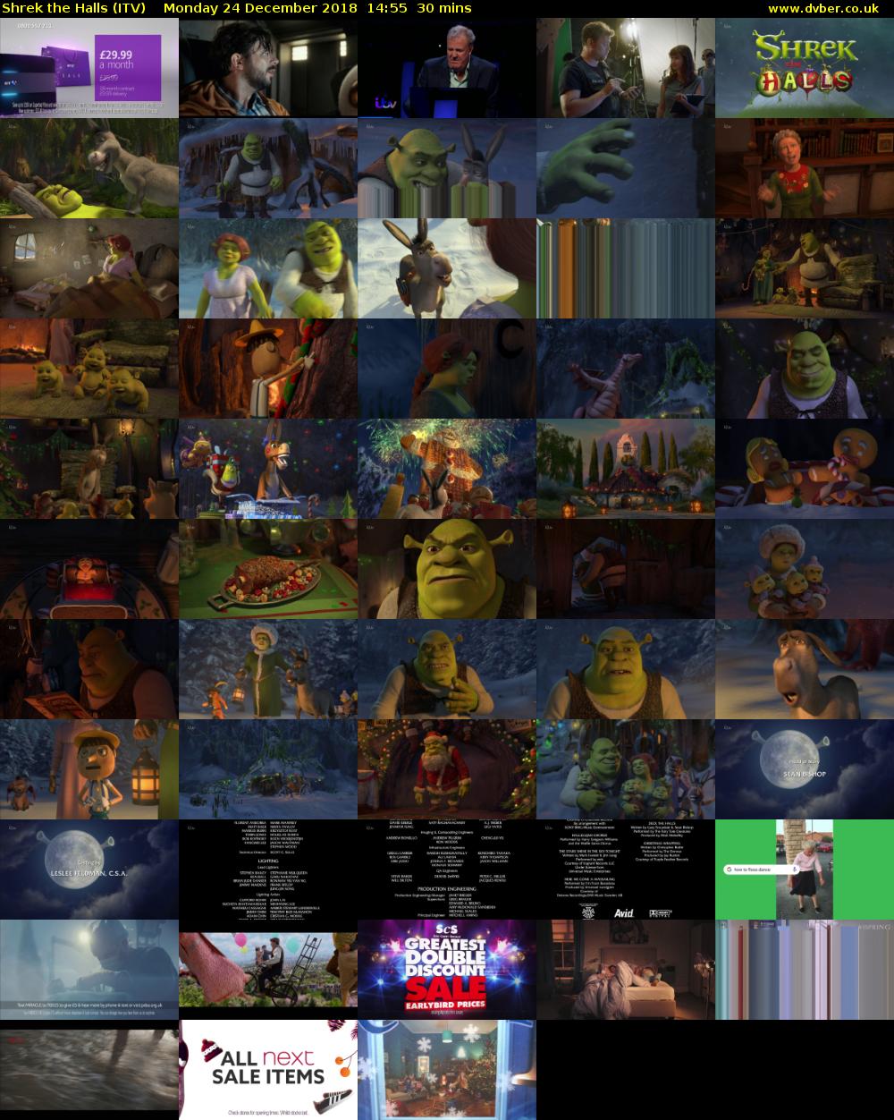 Shrek the Halls (ITV) Monday 24 December 2018 14:55 - 15:25