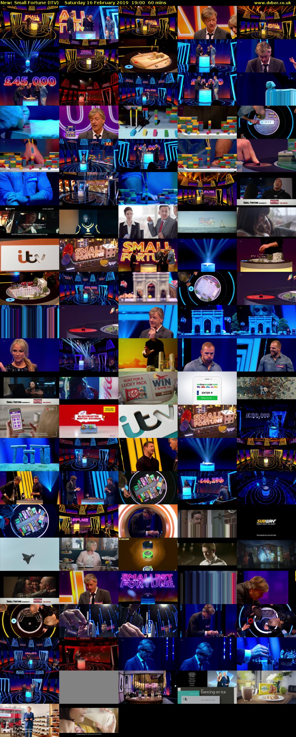 Small Fortune (ITV) Saturday 16 February 2019 19:00 - 20:00