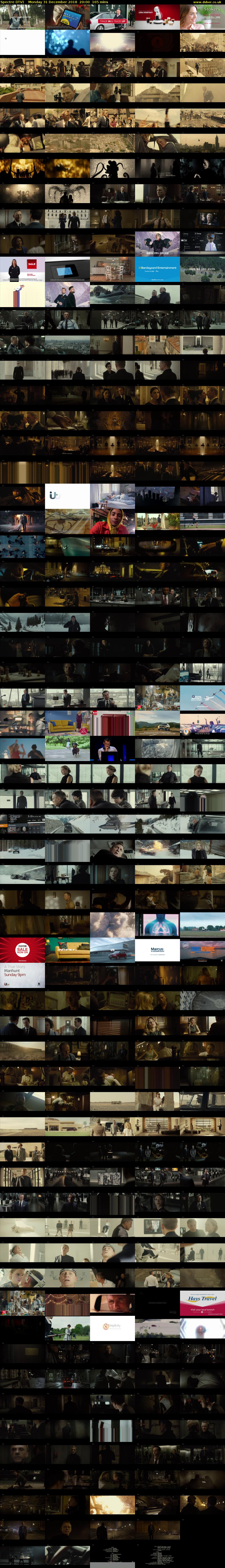 Spectre (ITV) Monday 31 December 2018 20:00 - 22:45