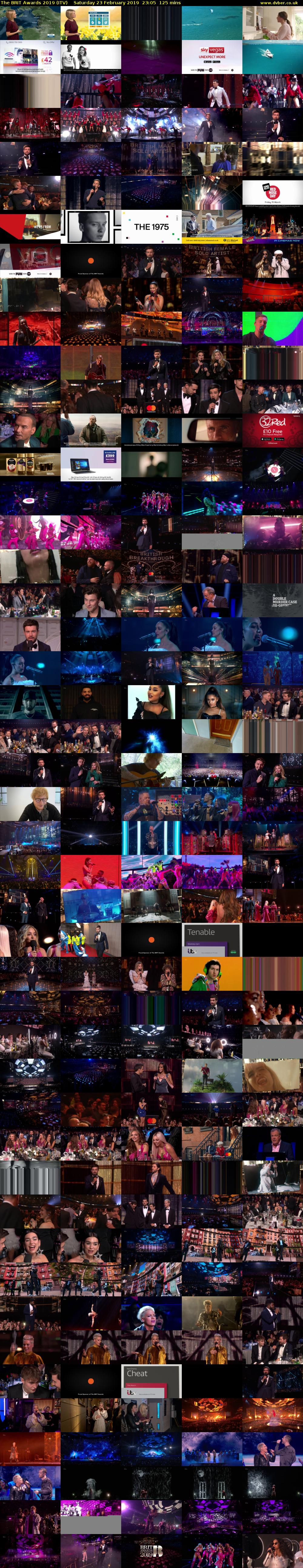 The BRIT Awards 2019 (ITV) Saturday 23 February 2019 23:05 - 01:10