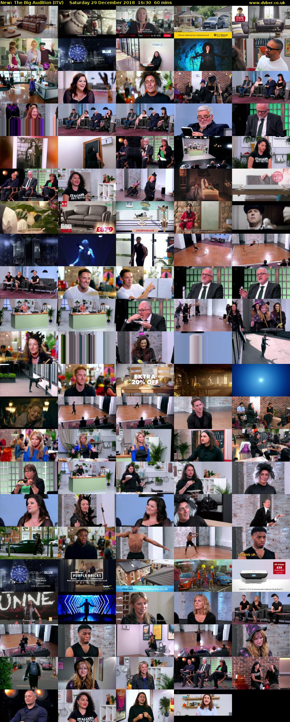 The Big Audition (ITV) Saturday 29 December 2018 16:30 - 17:30