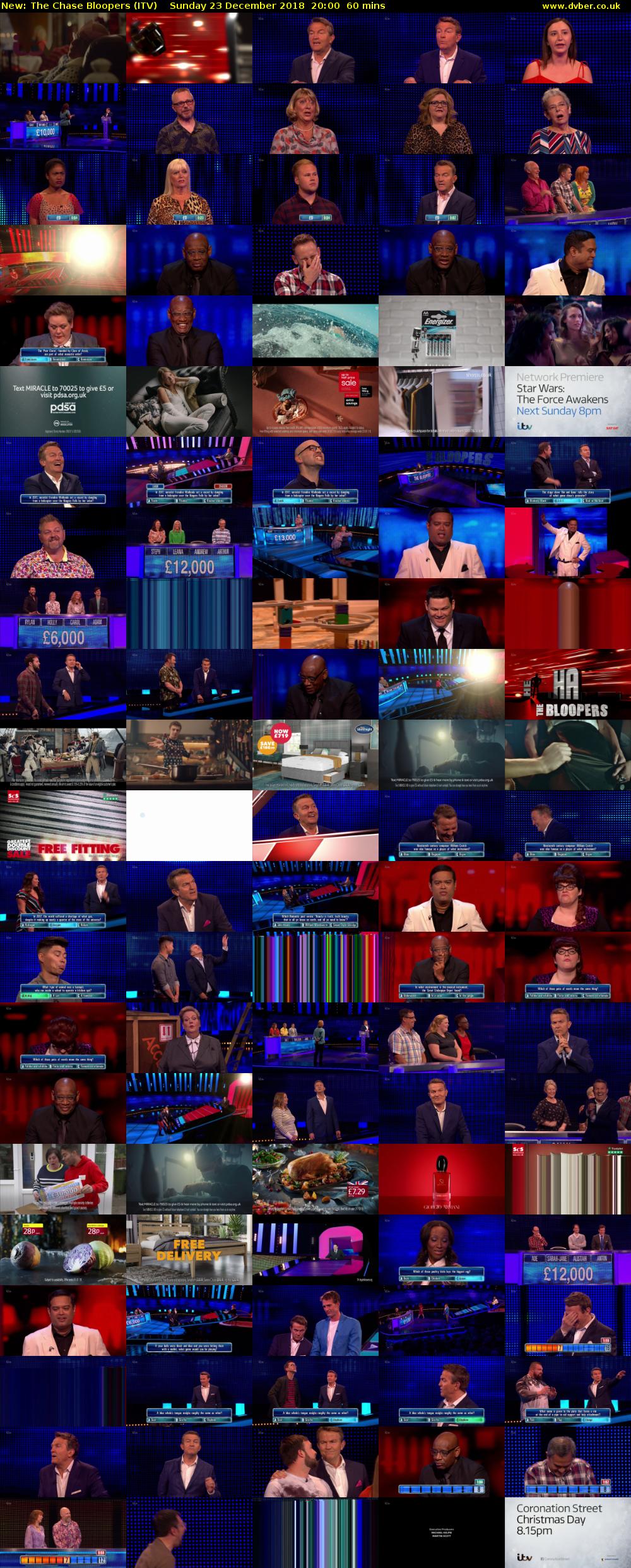 The Chase Bloopers (ITV) Sunday 23 December 2018 20:00 - 21:00