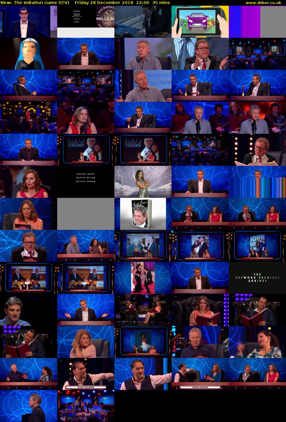 The Imitation Game (ITV) Friday 28 December 2018 22:00 - 22:35