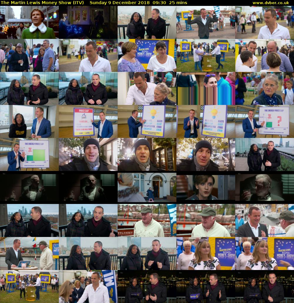 The Martin Lewis Money Show (ITV) Sunday 9 December 2018 09:30 - 09:55