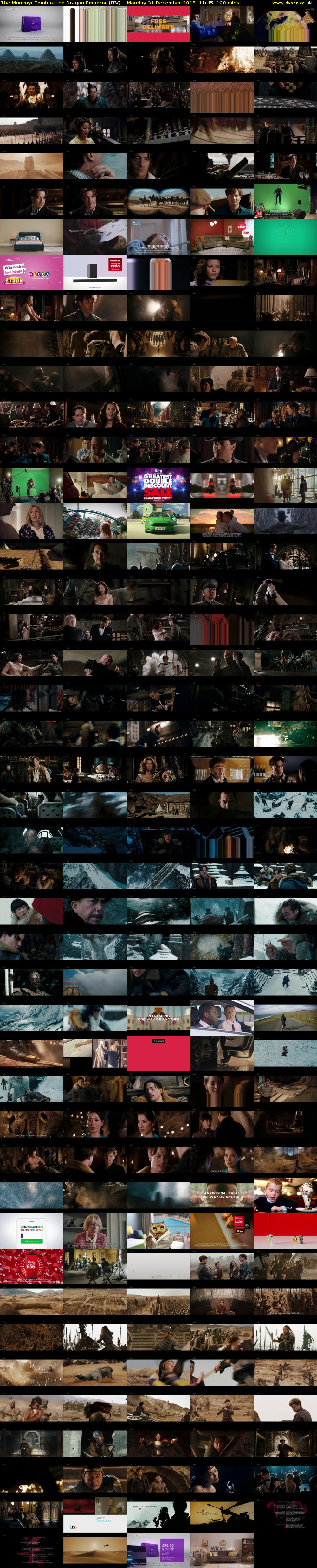 The Mummy: Tomb of the Dragon Emperor (ITV) Monday 31 December 2018 11:45 - 13:45