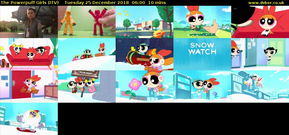 The Powerpuff Girls (ITV) Tuesday 25 December 2018 06:00 - 06:10