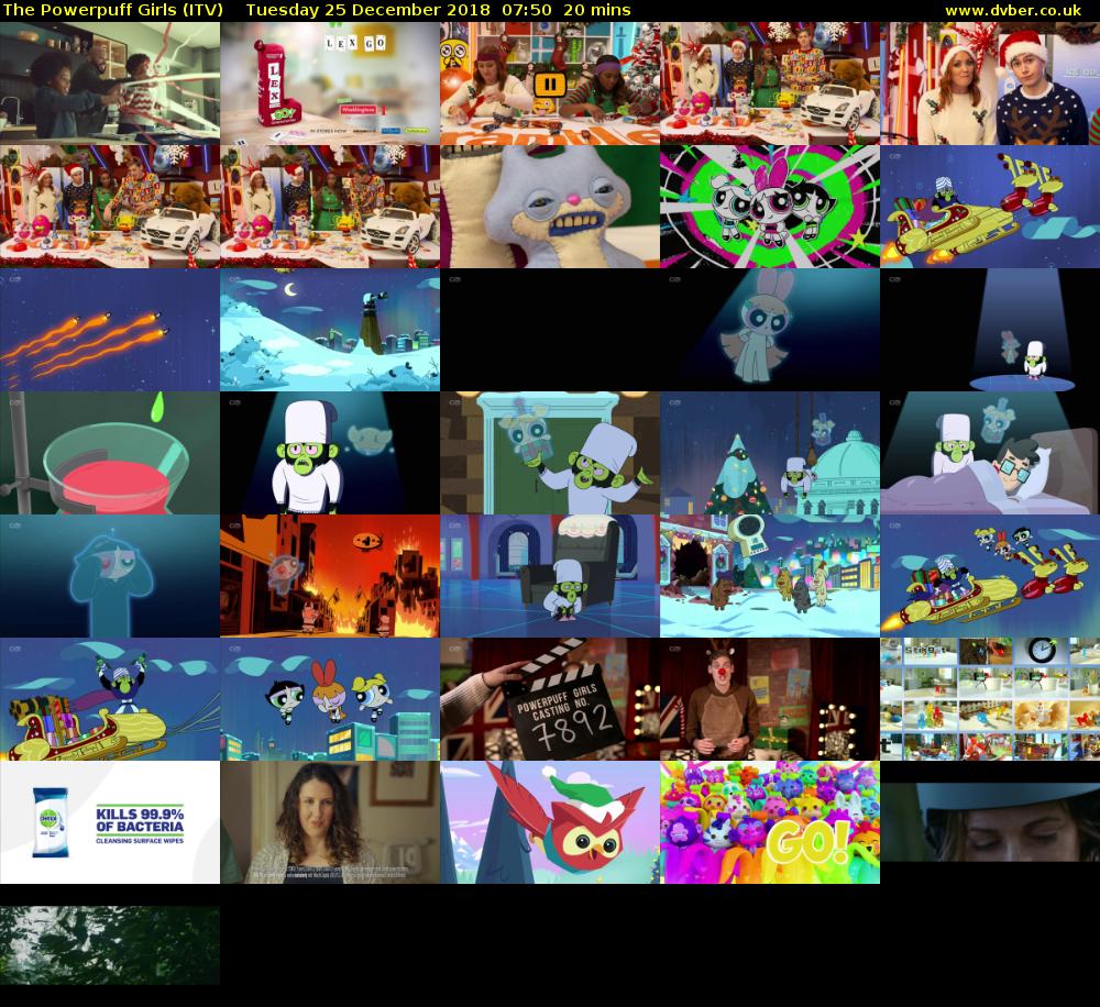 The Powerpuff Girls (ITV) Tuesday 25 December 2018 07:50 - 08:10