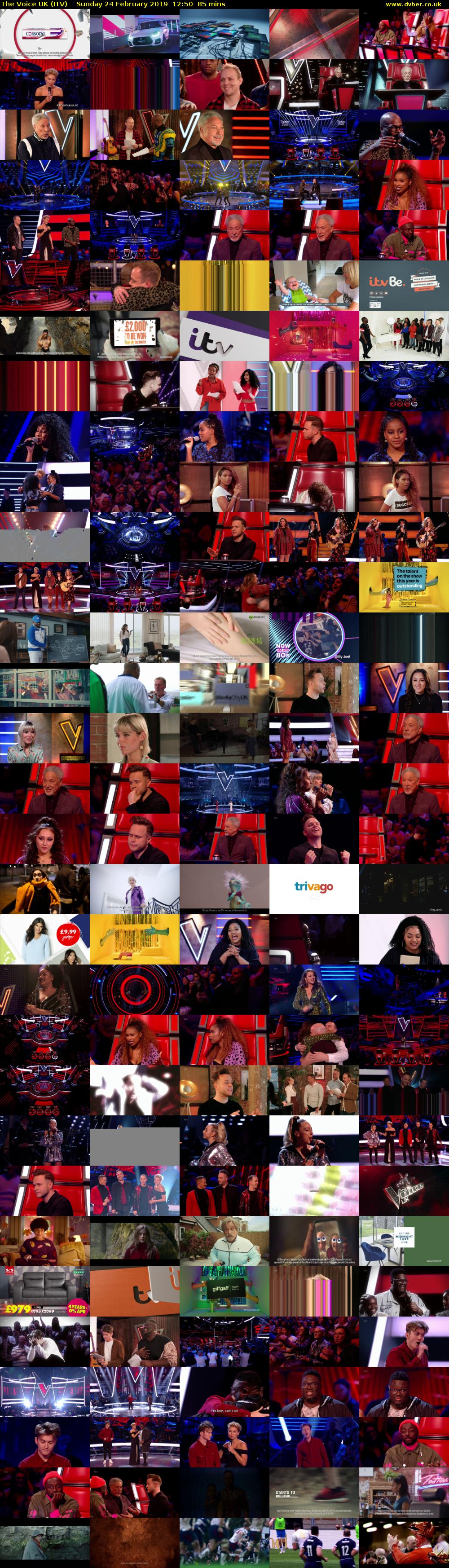 The Voice UK (ITV) Sunday 24 February 2019 12:50 - 14:15