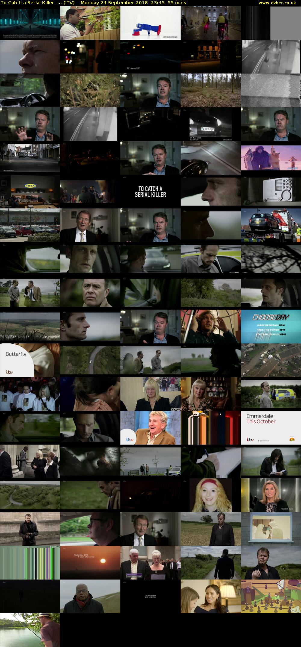 To Catch a Serial Killer -... (ITV) Monday 24 September 2018 23:45 - 00:40