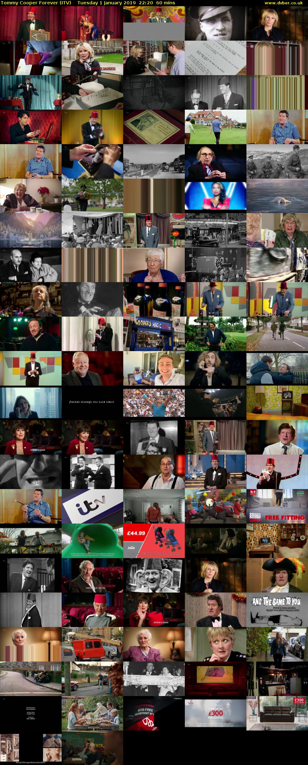 Tommy Cooper Forever (ITV) Tuesday 1 January 2019 22:20 - 23:20