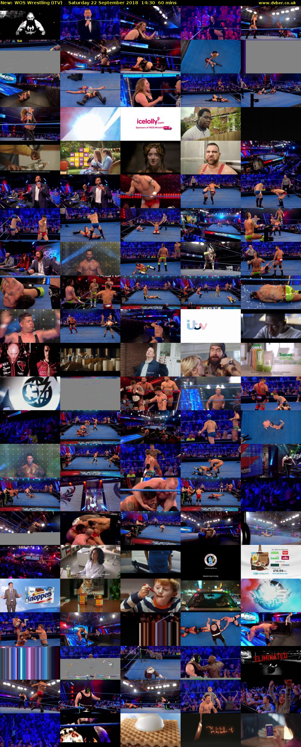 WOS Wrestling (ITV) Saturday 22 September 2018 14:30 - 15:30