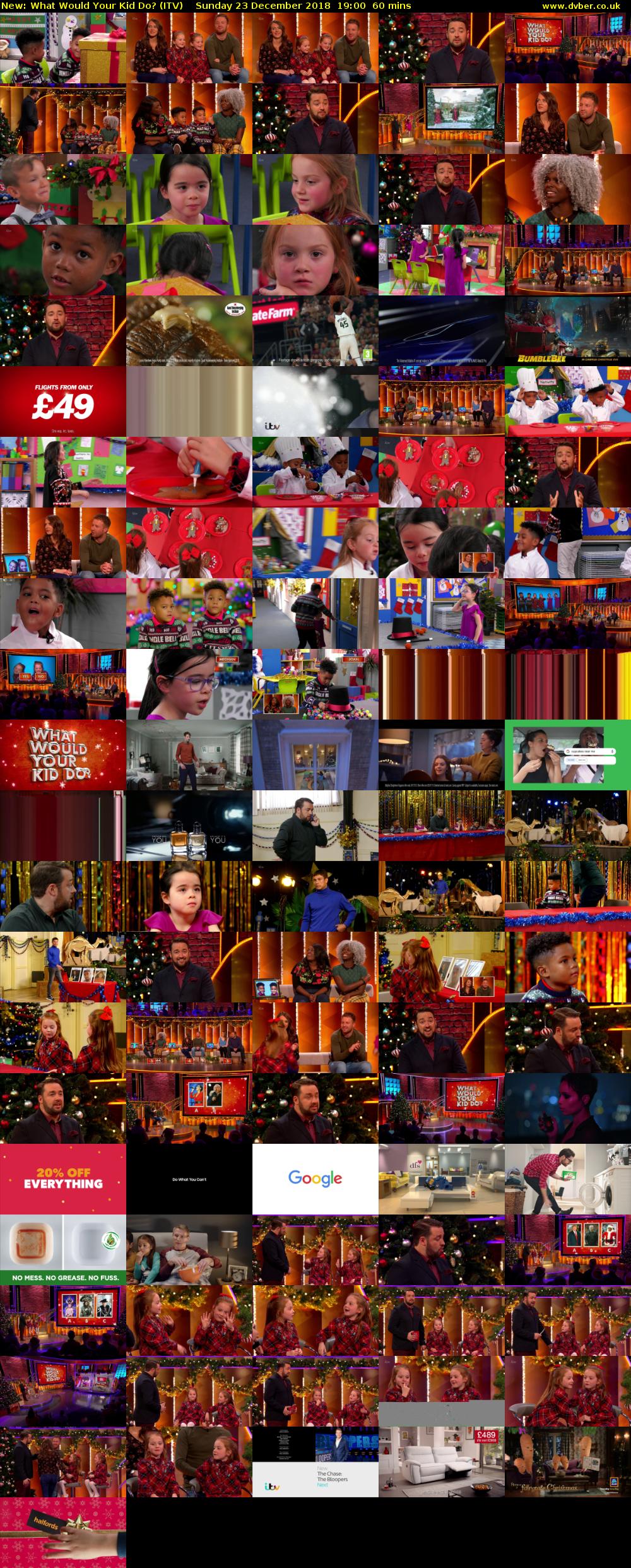 What Would Your Kid Do? (ITV) Sunday 23 December 2018 19:00 - 20:00