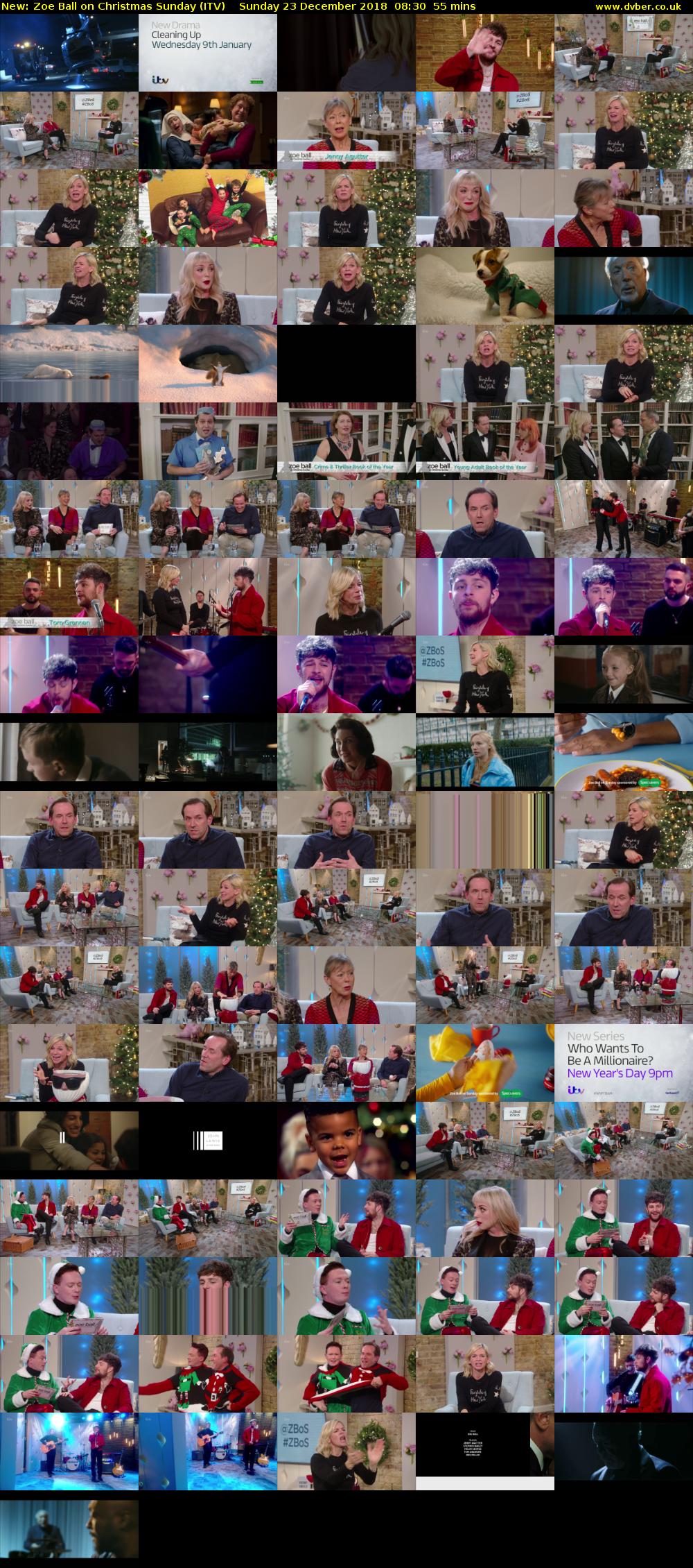 Zoe Ball on Christmas Sunday (ITV) Sunday 23 December 2018 08:30 - 09:25