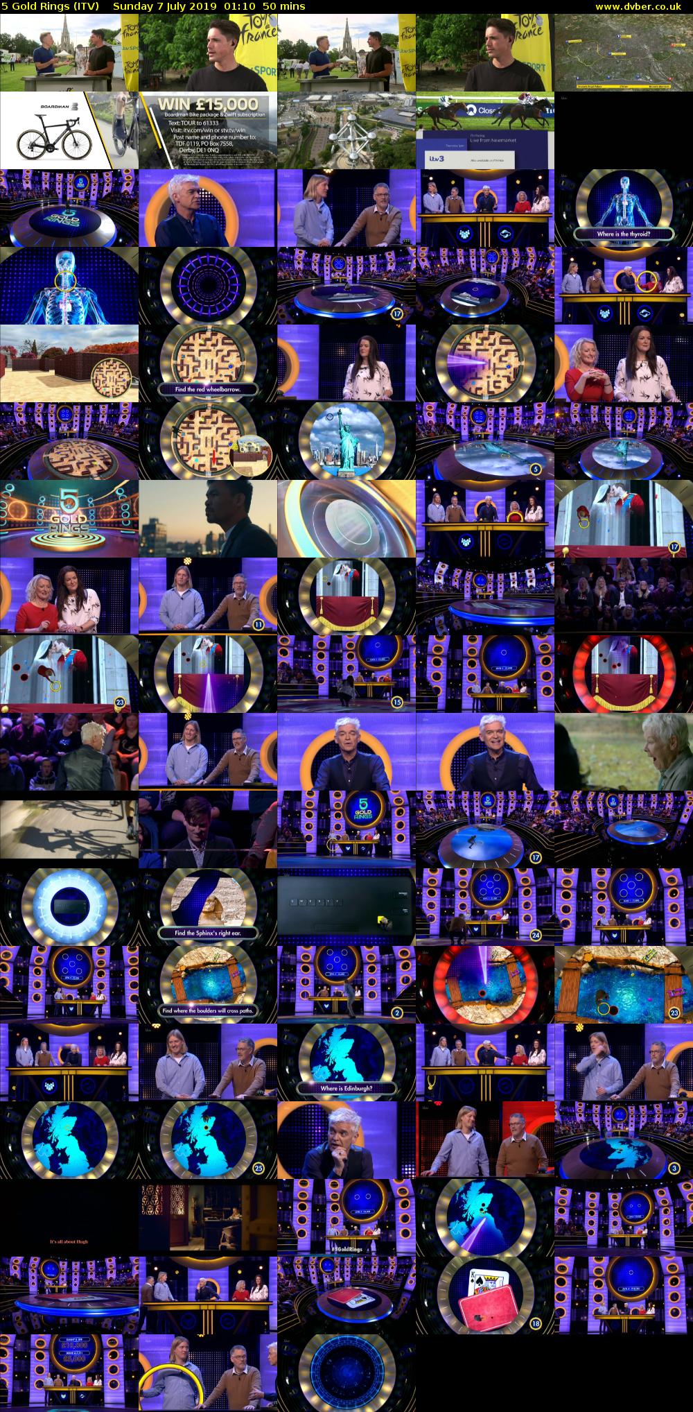 5 Gold Rings (ITV) Sunday 7 July 2019 01:10 - 02:00