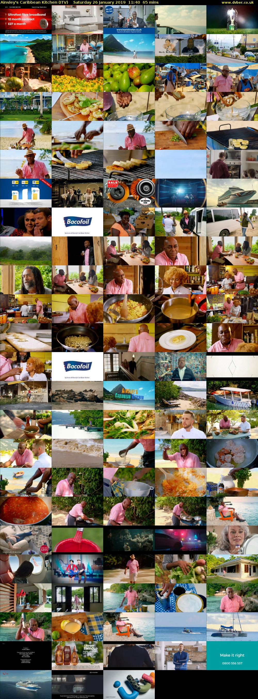 Ainsley's Caribbean Kitchen (ITV) Saturday 26 January 2019 11:40 - 12:45