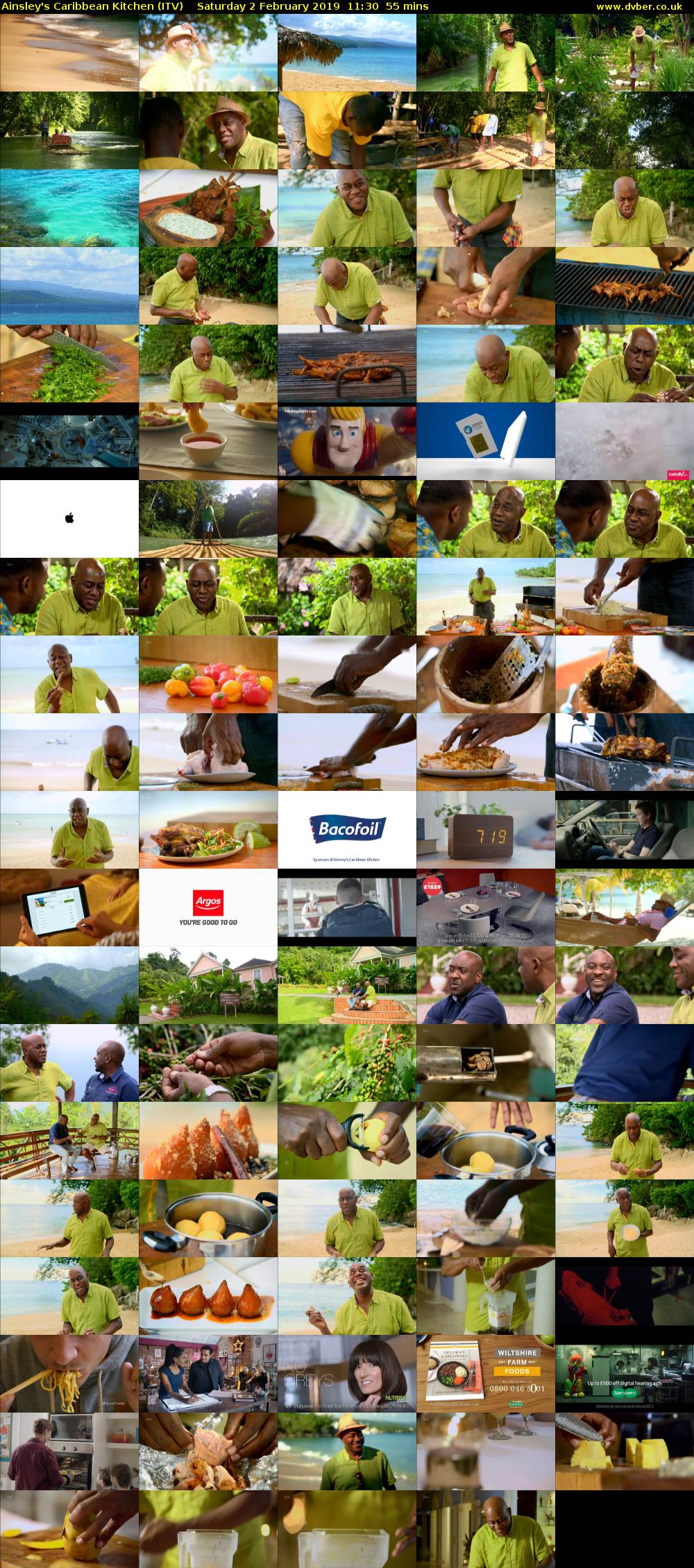 Ainsley's Caribbean Kitchen (ITV) Saturday 2 February 2019 11:30 - 12:25