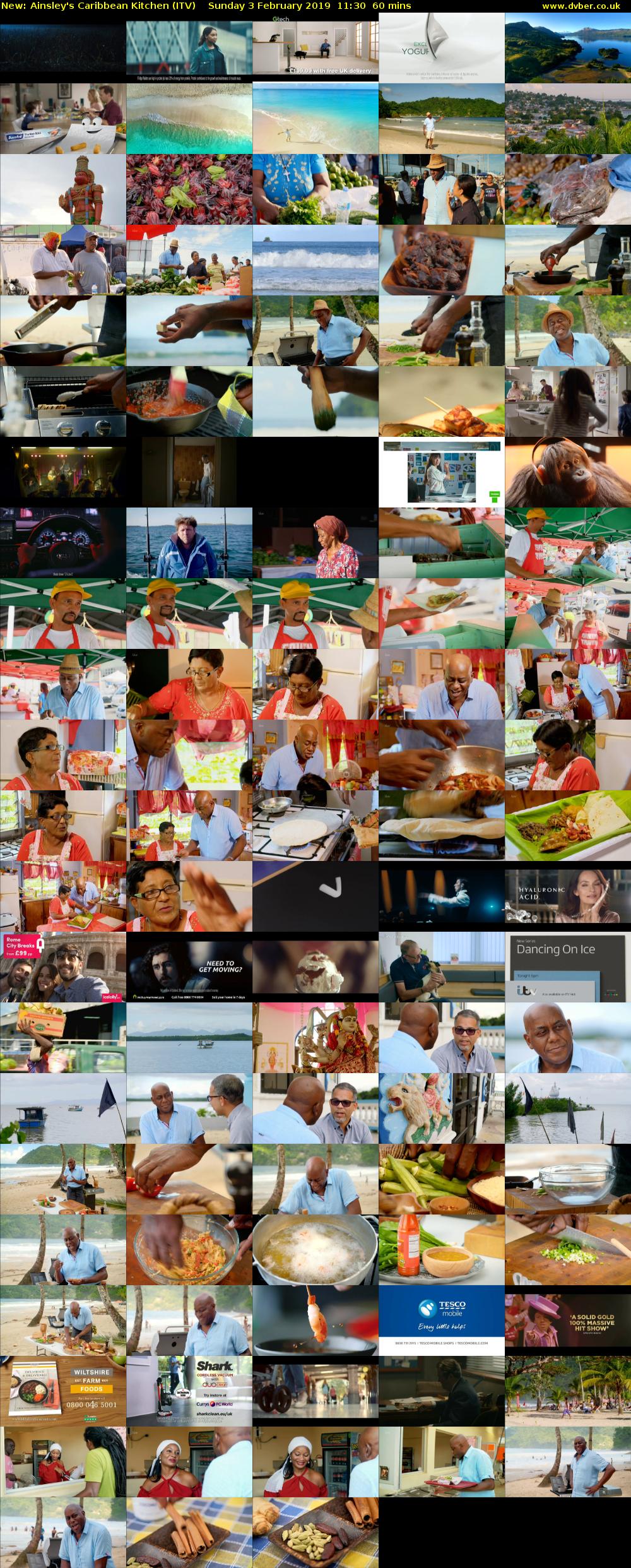 Ainsley's Caribbean Kitchen (ITV) Sunday 3 February 2019 11:30 - 12:30