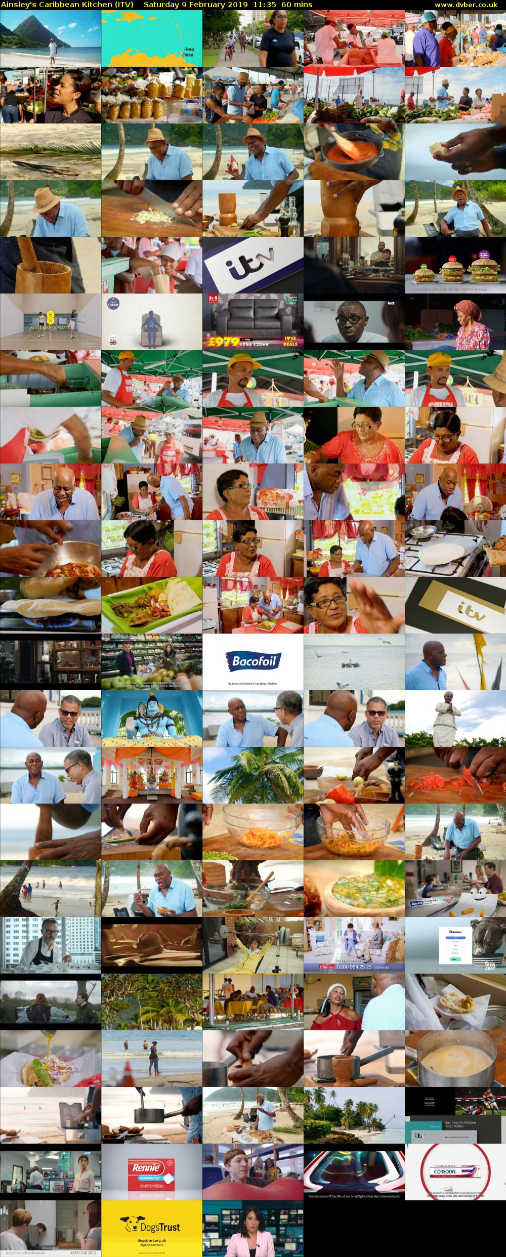 Ainsley's Caribbean Kitchen (ITV) Saturday 9 February 2019 11:35 - 12:35