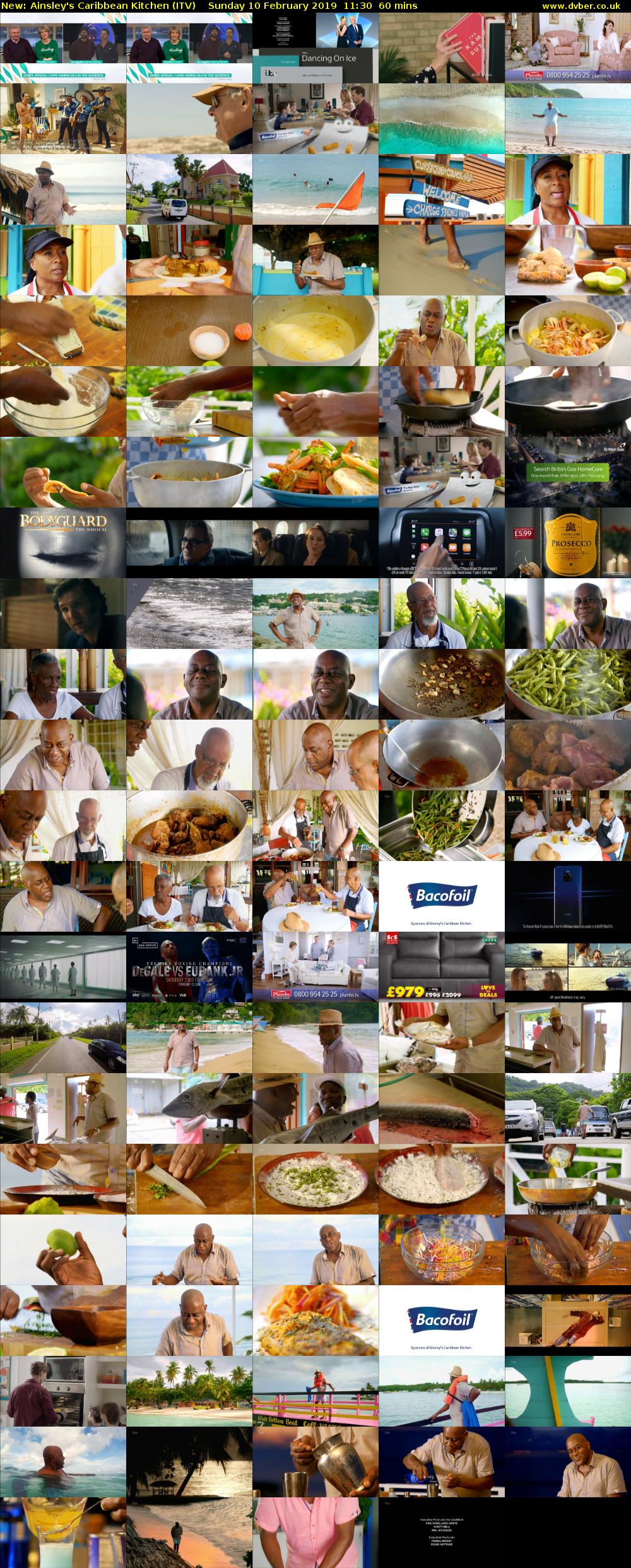 Ainsley's Caribbean Kitchen (ITV) Sunday 10 February 2019 11:30 - 12:30