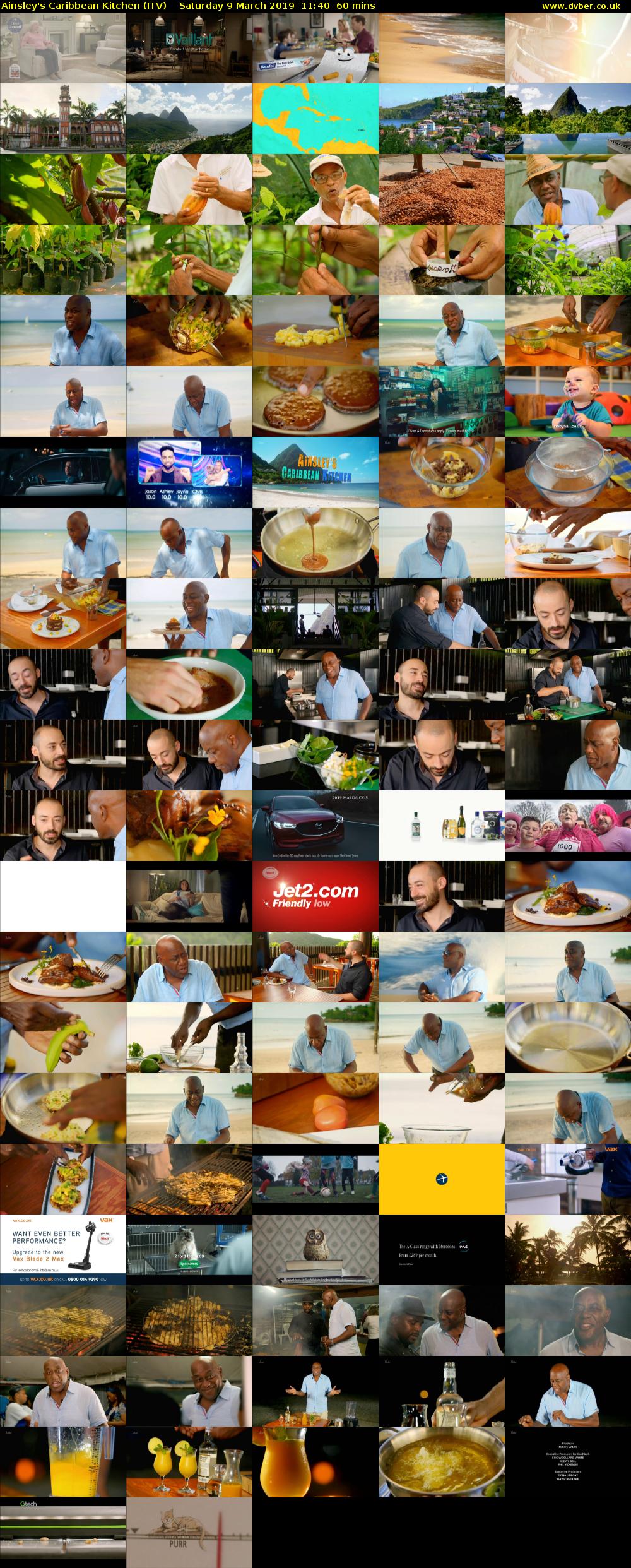 Ainsley's Caribbean Kitchen (ITV) Saturday 9 March 2019 11:40 - 12:40