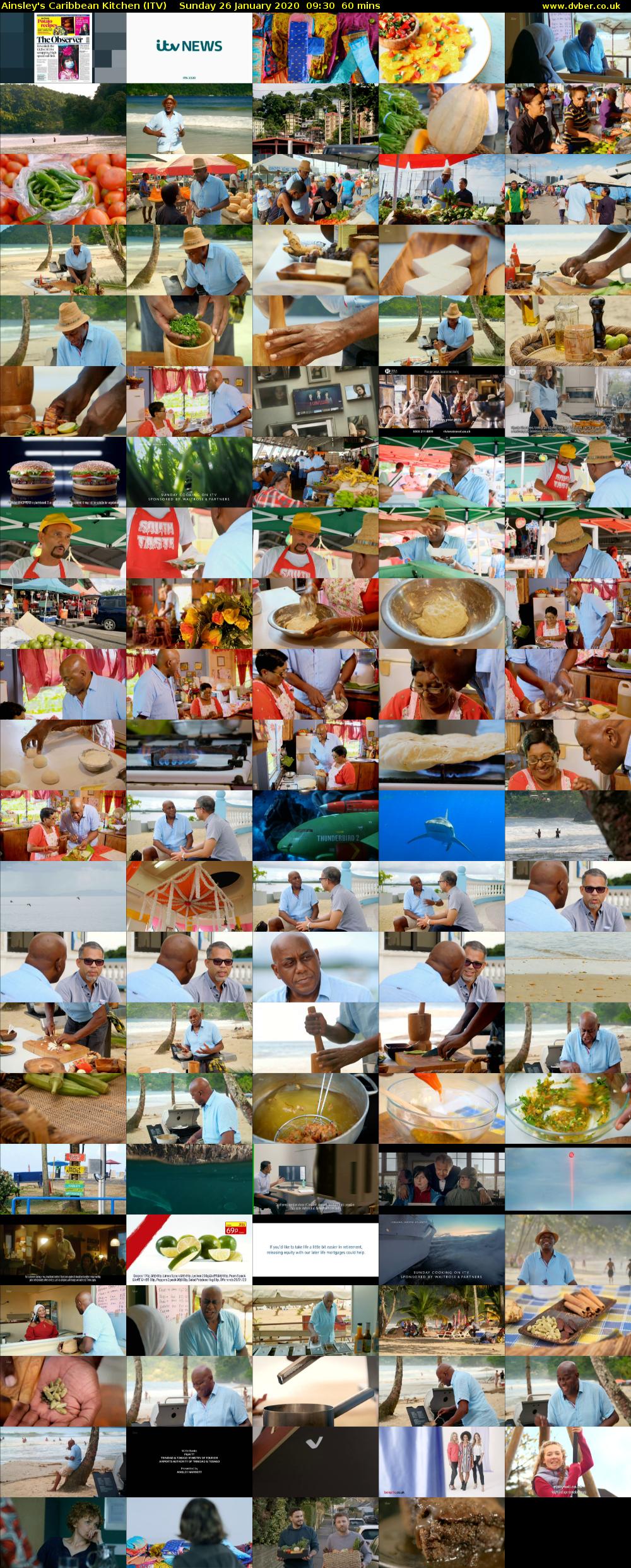 Ainsley's Caribbean Kitchen (ITV) Sunday 26 January 2020 09:30 - 10:30