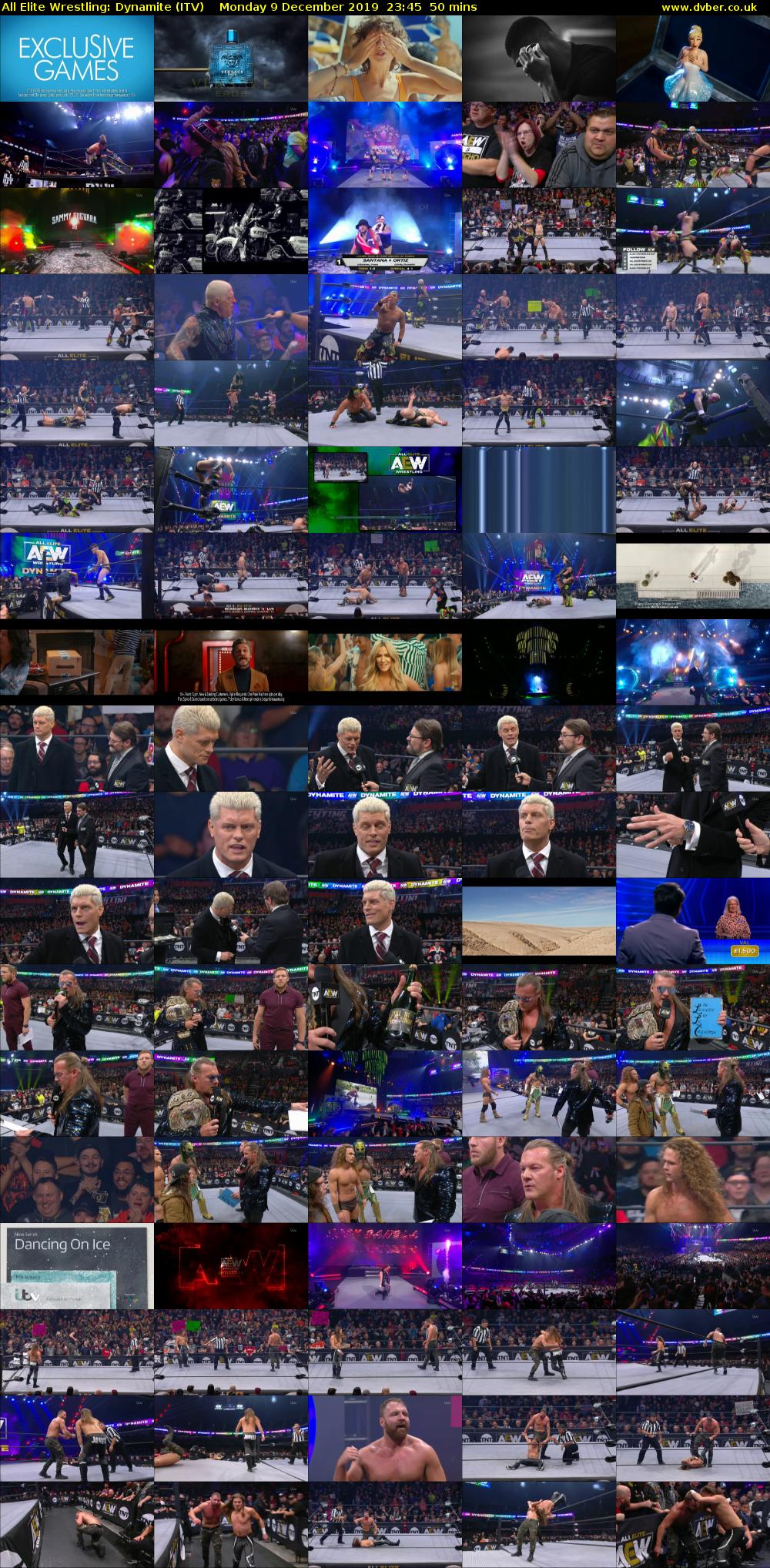 All Elite Wrestling: Dynamite (ITV) Monday 9 December 2019 23:45 - 00:35