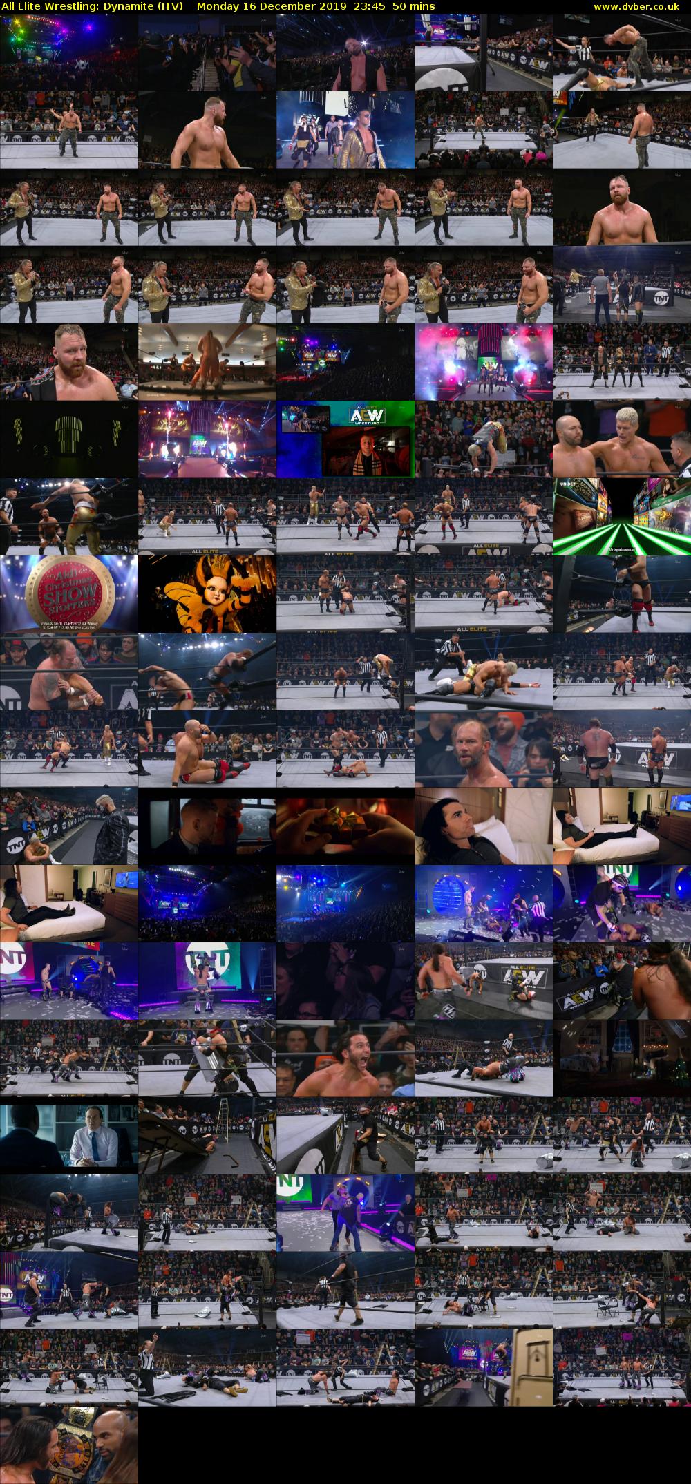 All Elite Wrestling: Dynamite (ITV) Monday 16 December 2019 23:45 - 00:35