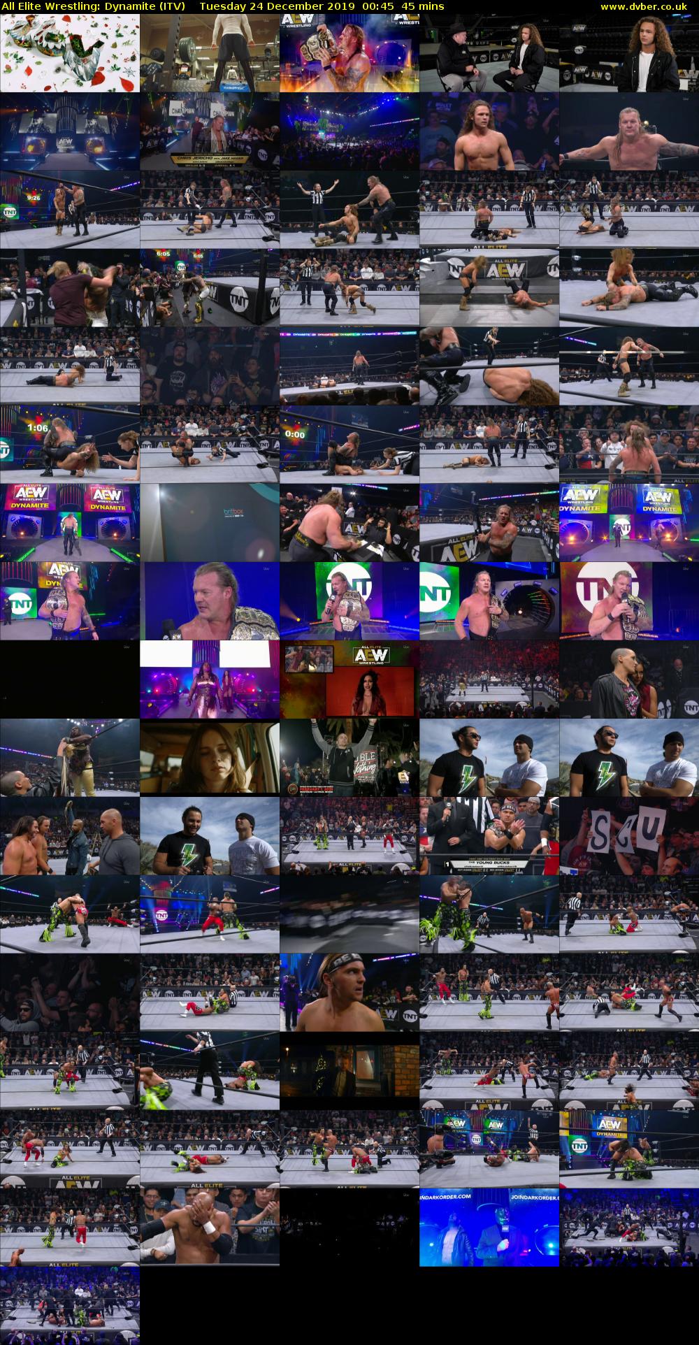 All Elite Wrestling: Dynamite (ITV) Tuesday 24 December 2019 00:45 - 01:30