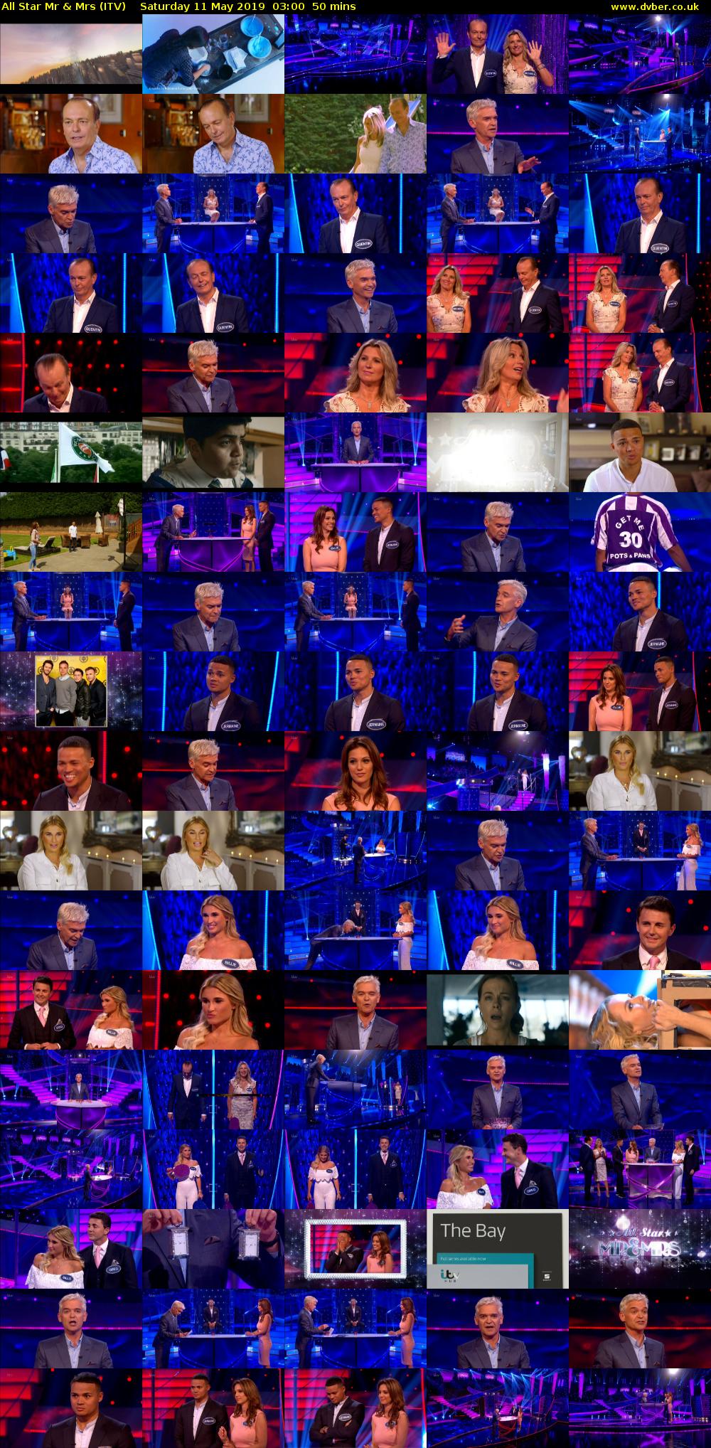 All Star Mr & Mrs (ITV) Saturday 11 May 2019 03:00 - 03:50