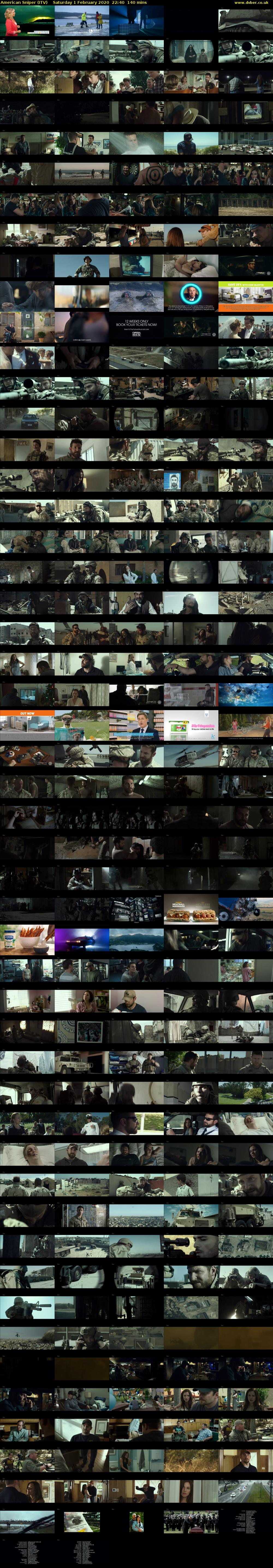American Sniper (ITV) Saturday 1 February 2020 22:40 - 01:00