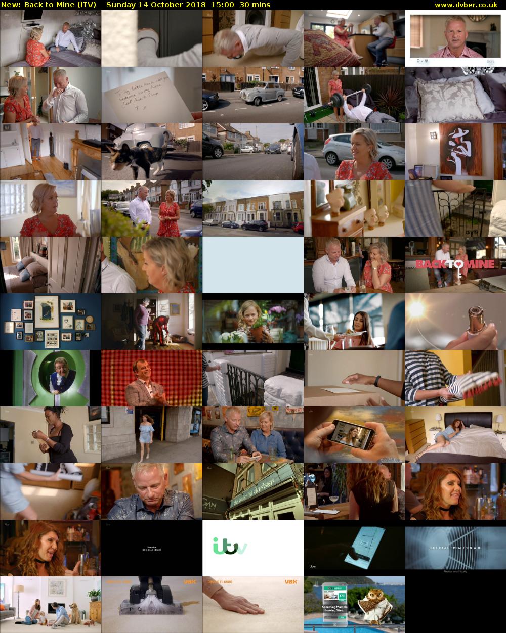 Back to Mine (ITV) Sunday 14 October 2018 15:00 - 15:30