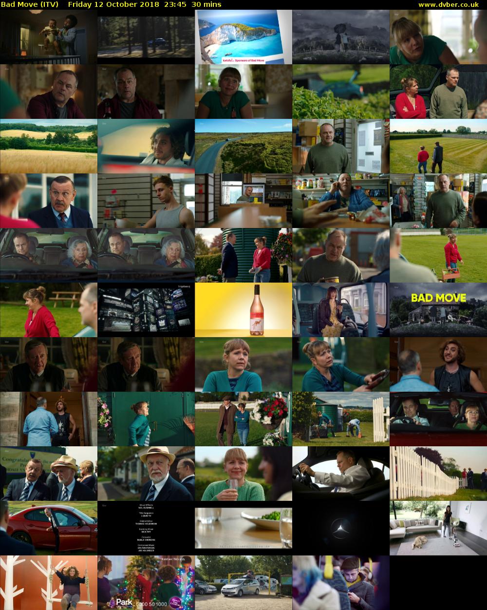 Bad Move (ITV) Friday 12 October 2018 23:45 - 00:15