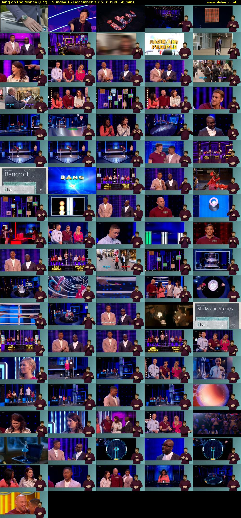 Bang on the Money (ITV) Sunday 15 December 2019 03:00 - 03:50