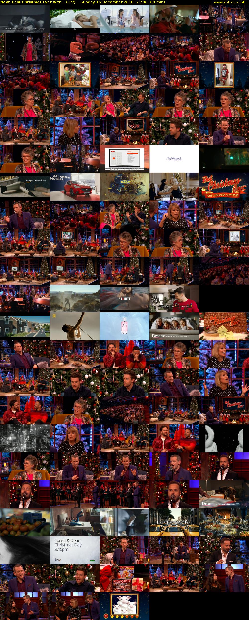 Best Christmas Ever with... (ITV) Sunday 16 December 2018 21:00 - 22:00