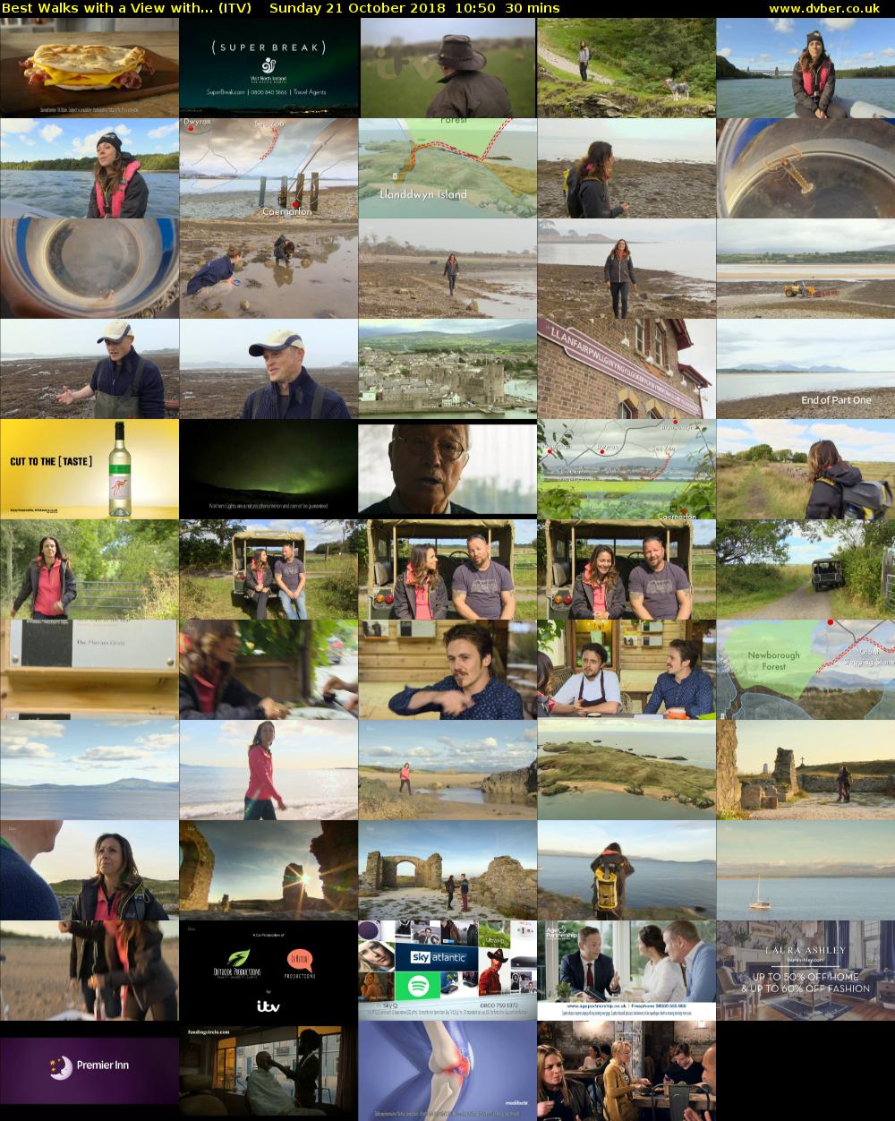 Best Walks with a View with... (ITV) Sunday 21 October 2018 10:50 - 11:20