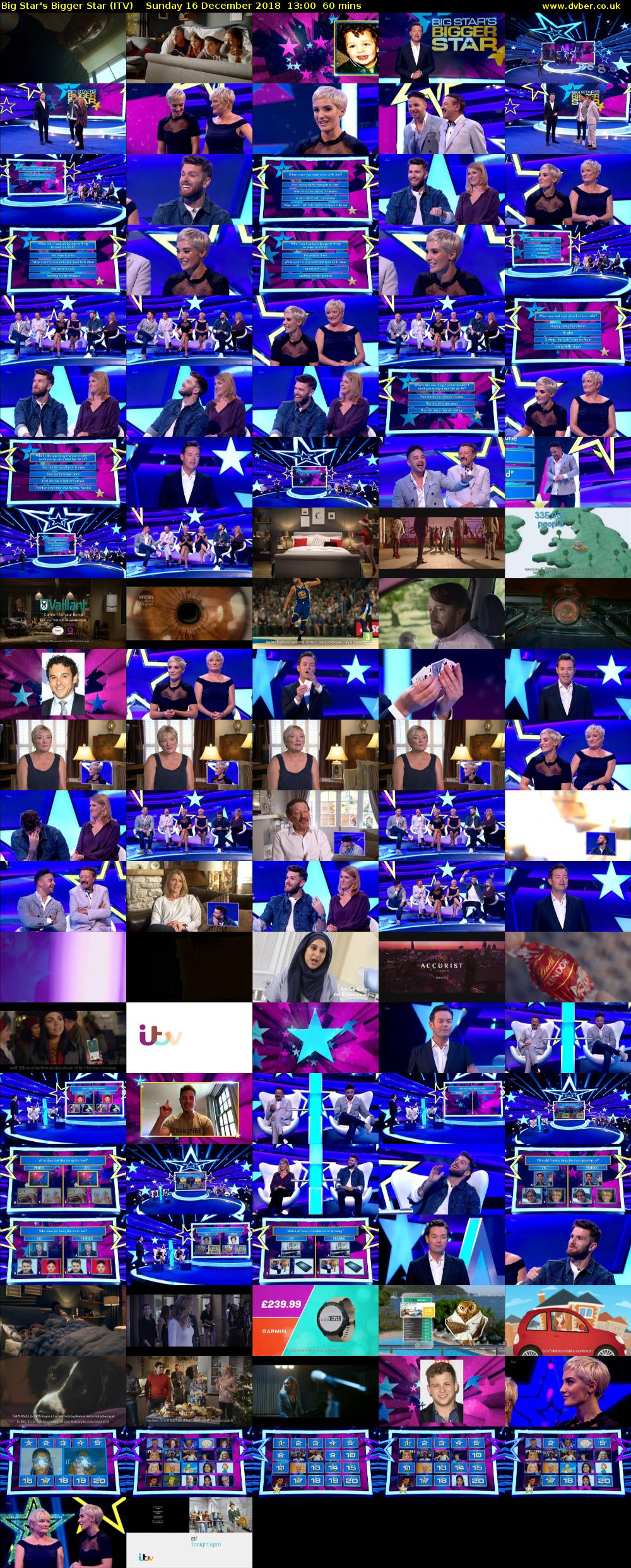 Big Star's Bigger Star (ITV) Sunday 16 December 2018 13:00 - 14:00