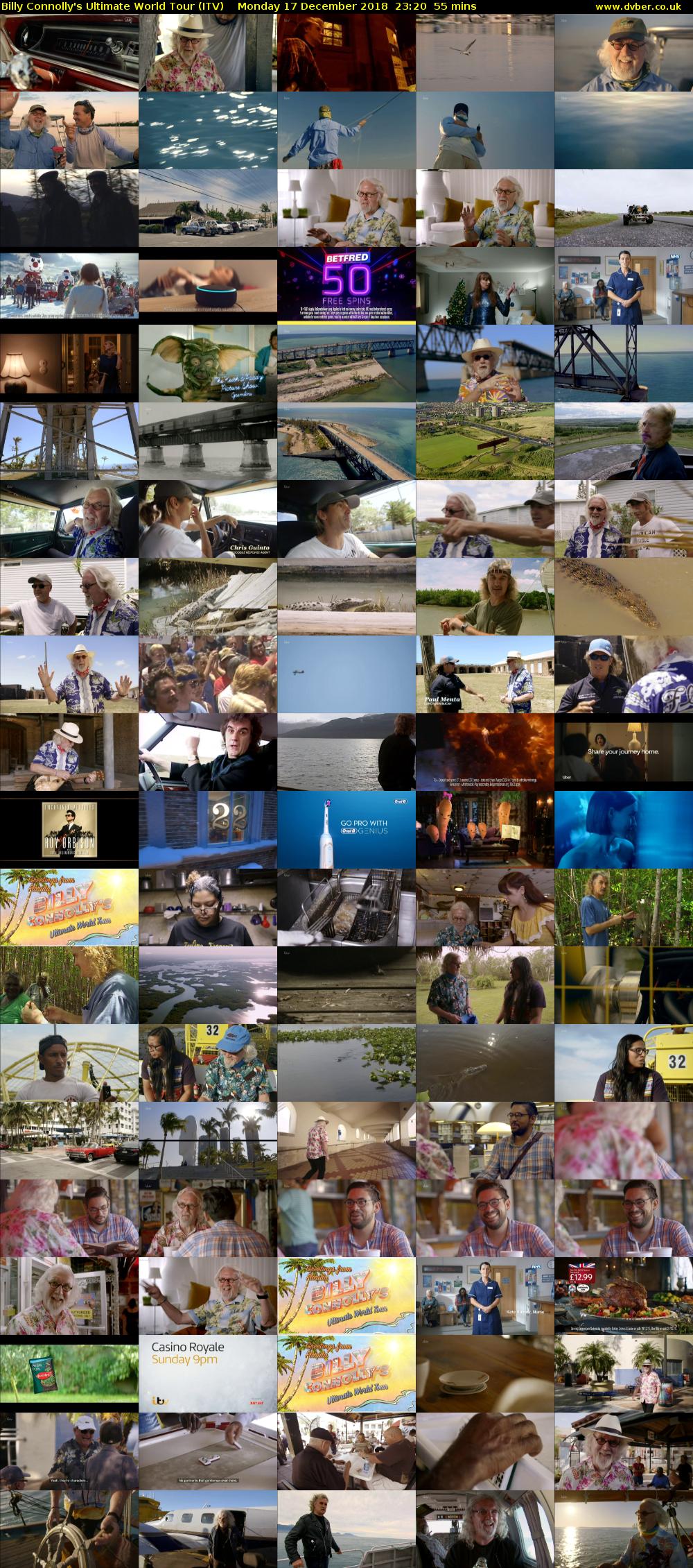 Billy Connolly's Ultimate World Tour (ITV) Monday 17 December 2018 23:20 - 00:15