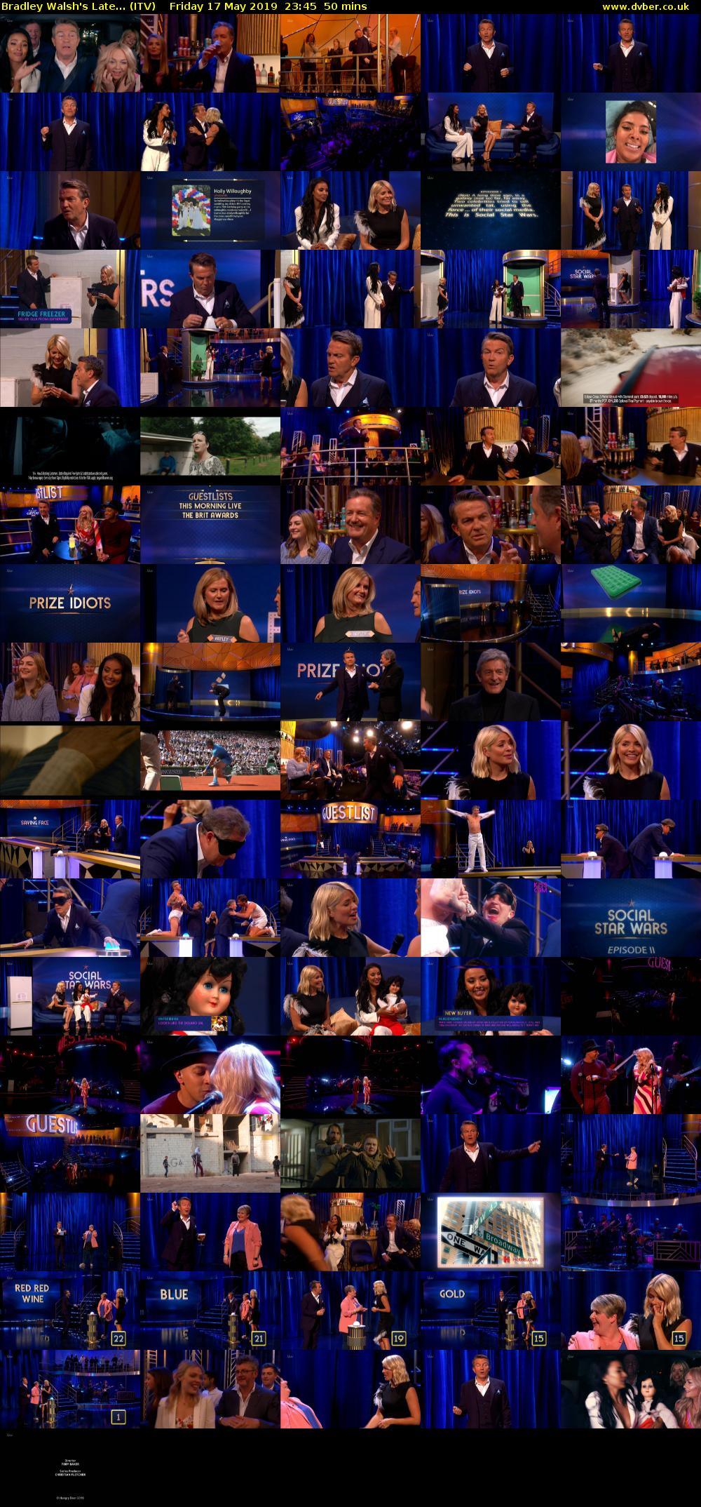 Bradley Walsh's Late... (ITV) Friday 17 May 2019 23:45 - 00:35