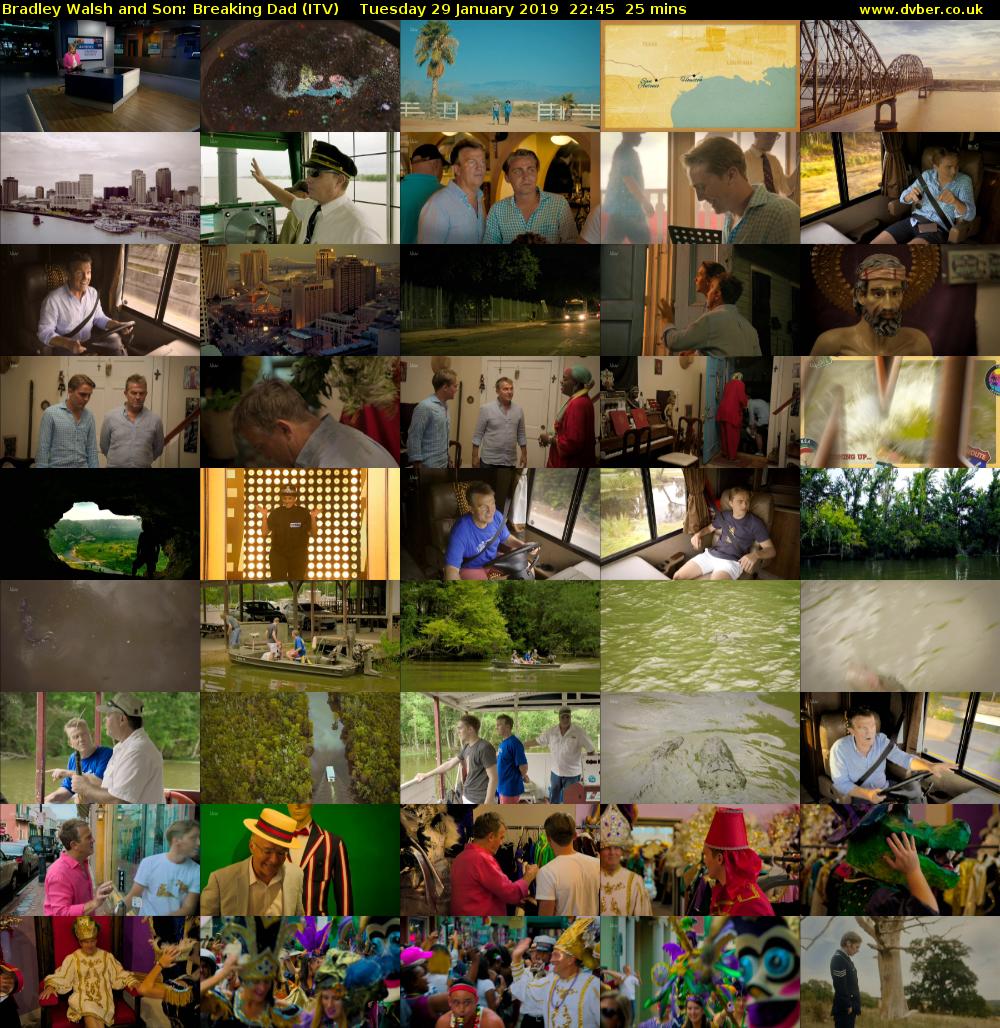 Bradley Walsh and Son: Breaking Dad (ITV) Tuesday 29 January 2019 22:45 - 23:10