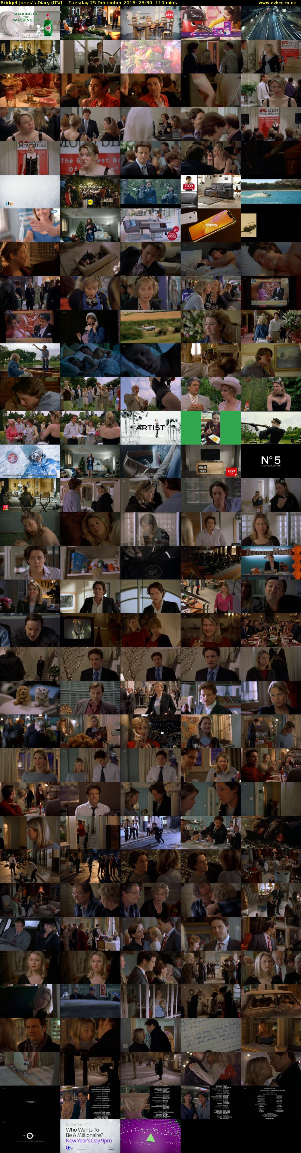 Bridget Jones's Diary (ITV) Tuesday 25 December 2018 23:30 - 01:20