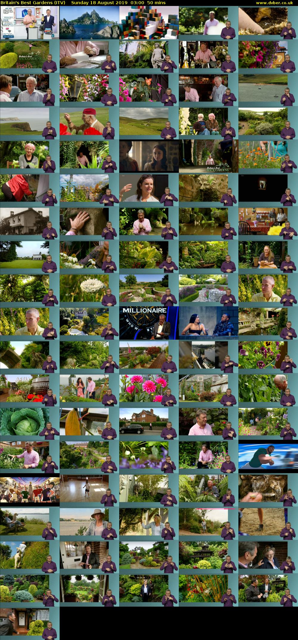 Britain's Best Gardens (ITV) Sunday 18 August 2019 03:00 - 03:50