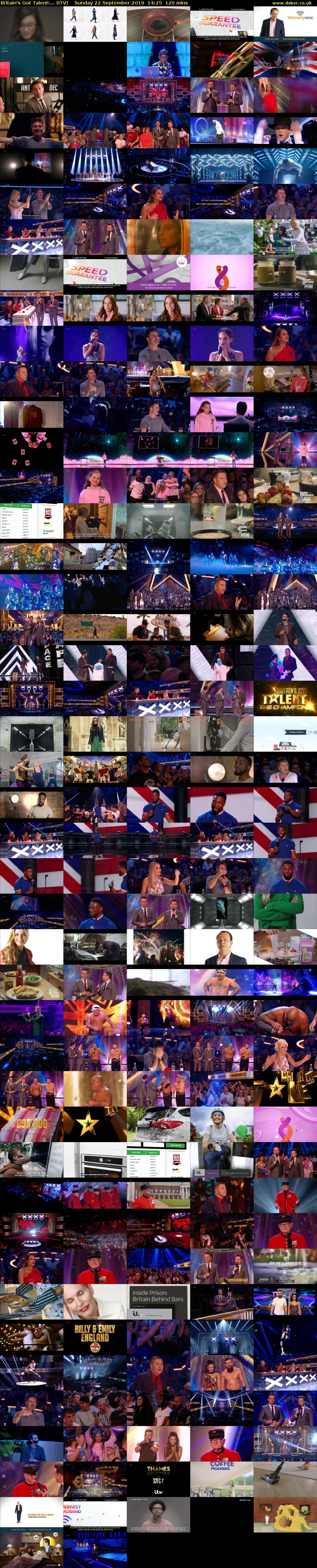 Britain's Got Talent:... (ITV) Sunday 22 September 2019 14:25 - 16:25