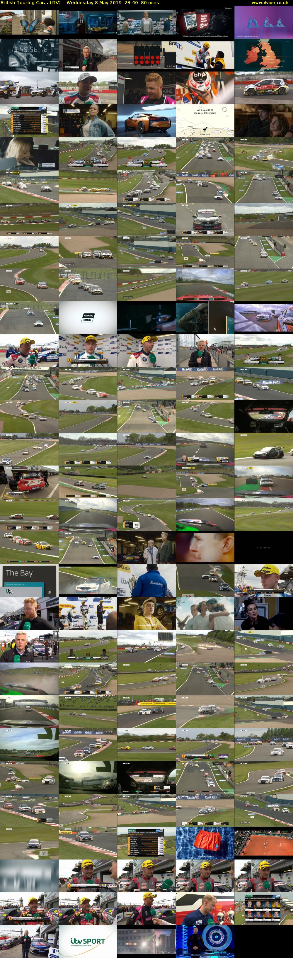 British Touring Car... (ITV) Wednesday 8 May 2019 23:40 - 01:00