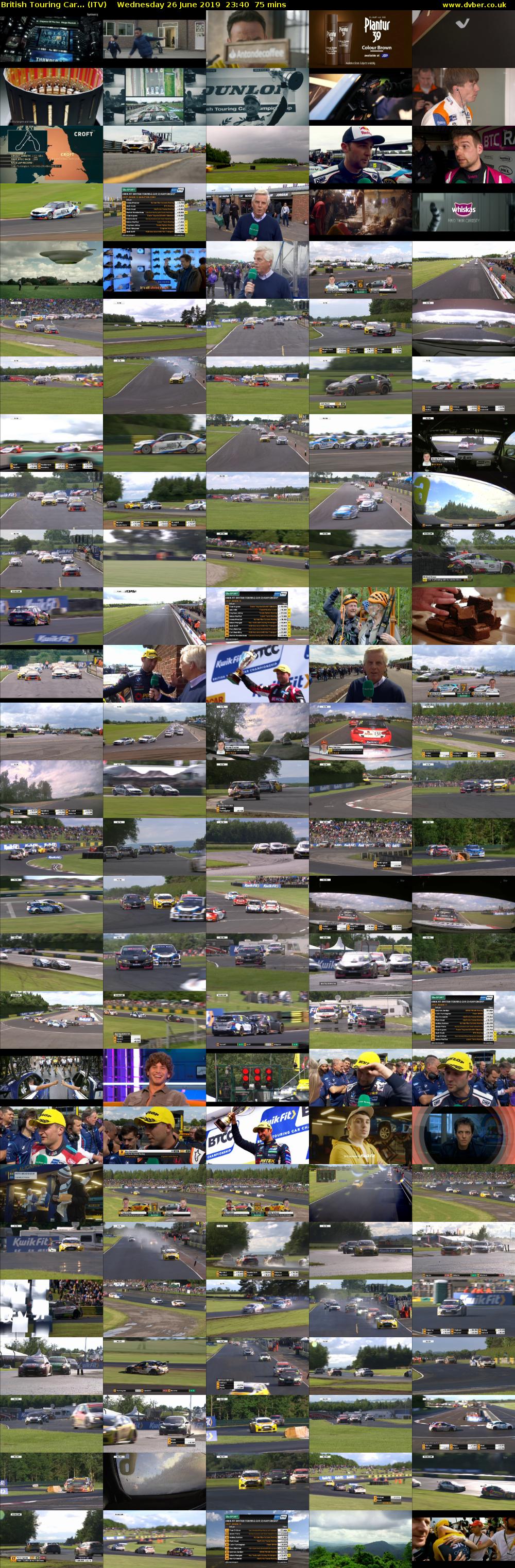 British Touring Car... (ITV) Wednesday 26 June 2019 23:40 - 00:55