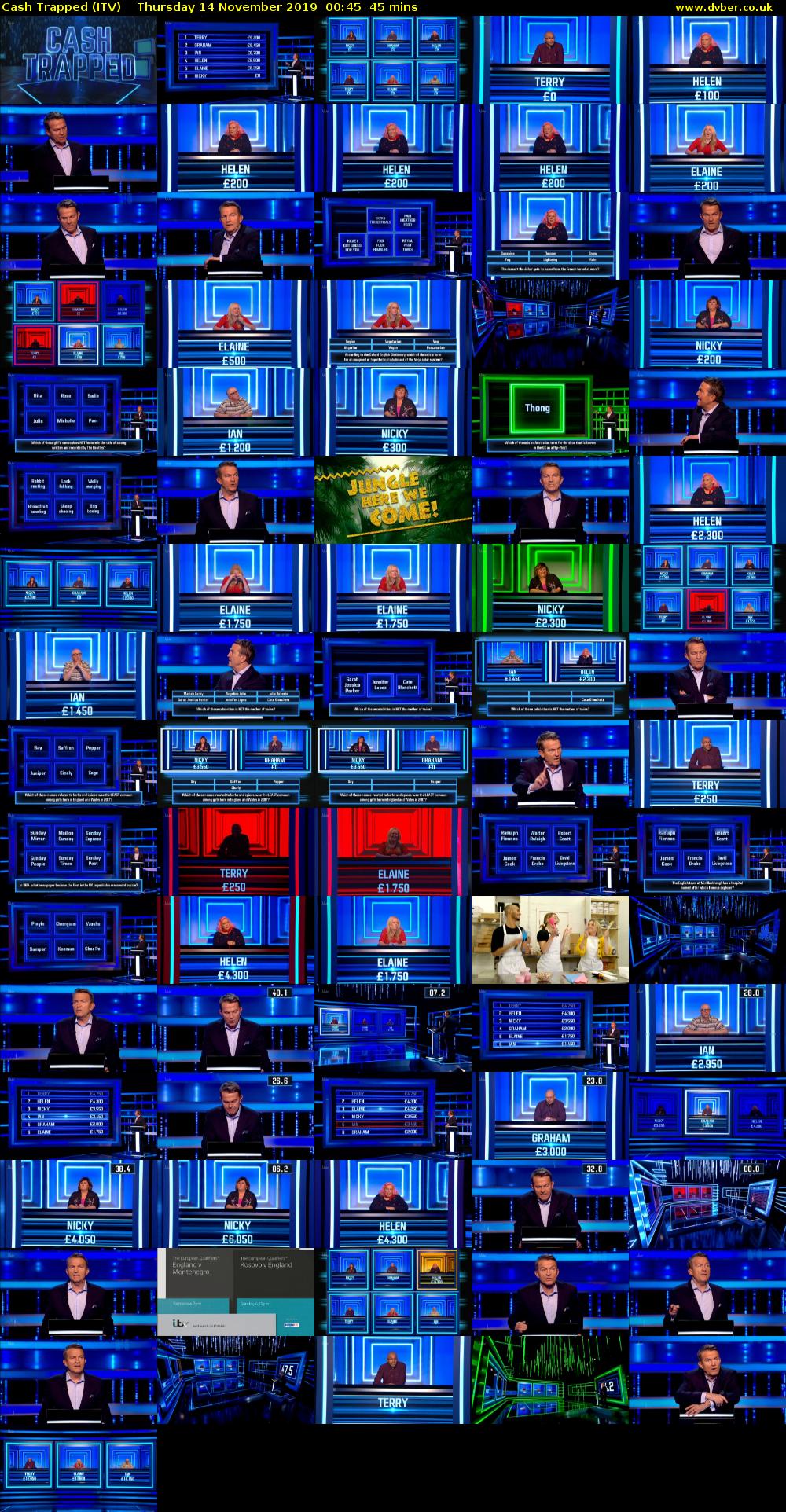 Cash Trapped (ITV) Thursday 14 November 2019 00:45 - 01:30