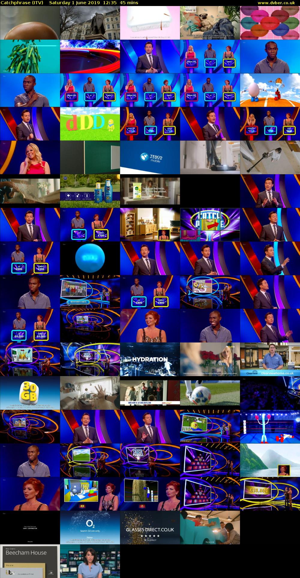Catchphrase (ITV) Saturday 1 June 2019 12:35 - 13:20